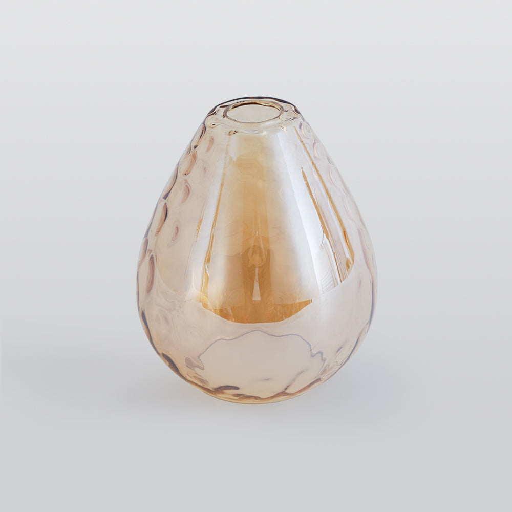 Aria Rustikal  Pendelleuchte  Tränentropfen LED Klar/Grau  Glas&Holz