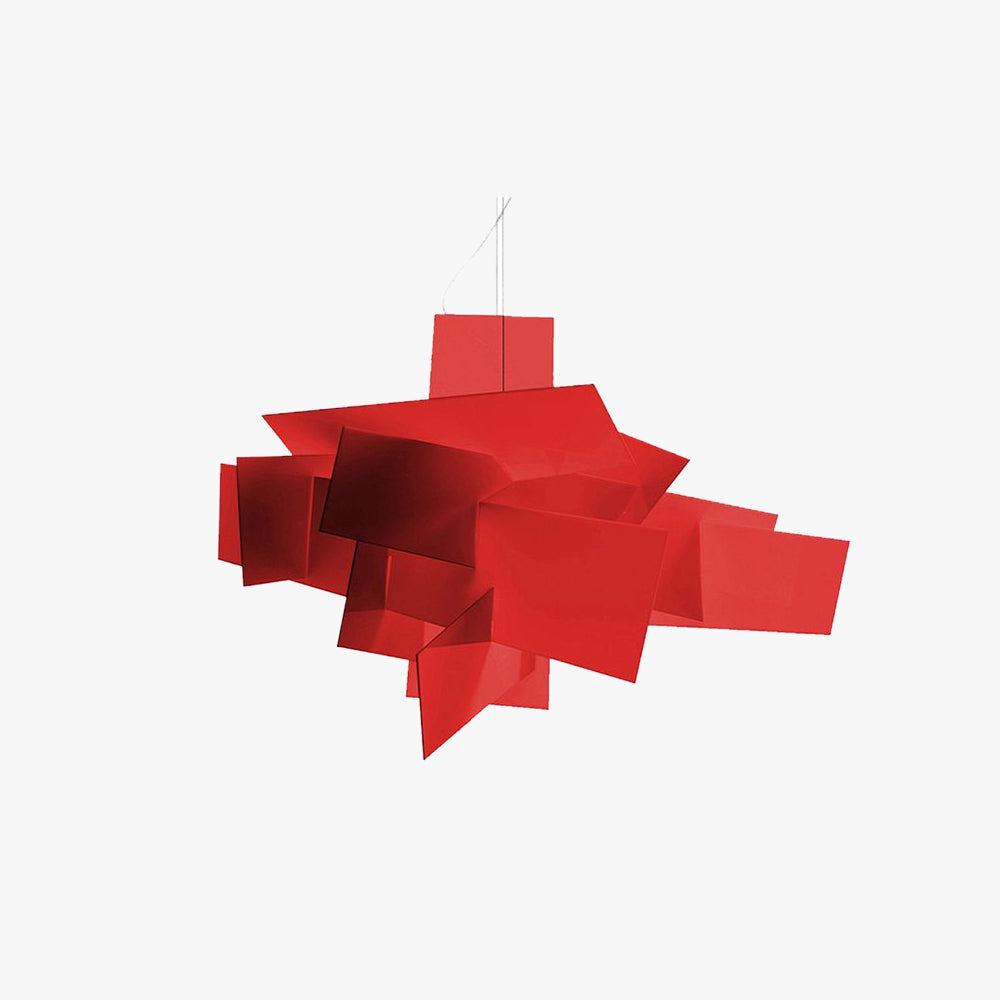 Ritta Design Gespleißt LED Pendelleuchte Weiß&Rot Wohnzimmer Metall&PMMA