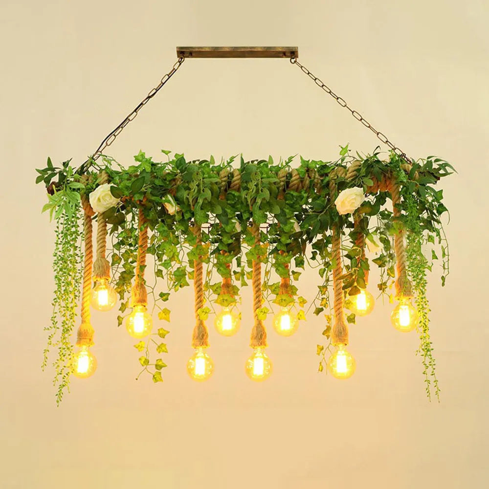 Ritta Pendelleuchte Natur Grün Wohn/Schlaf/Esszimmer