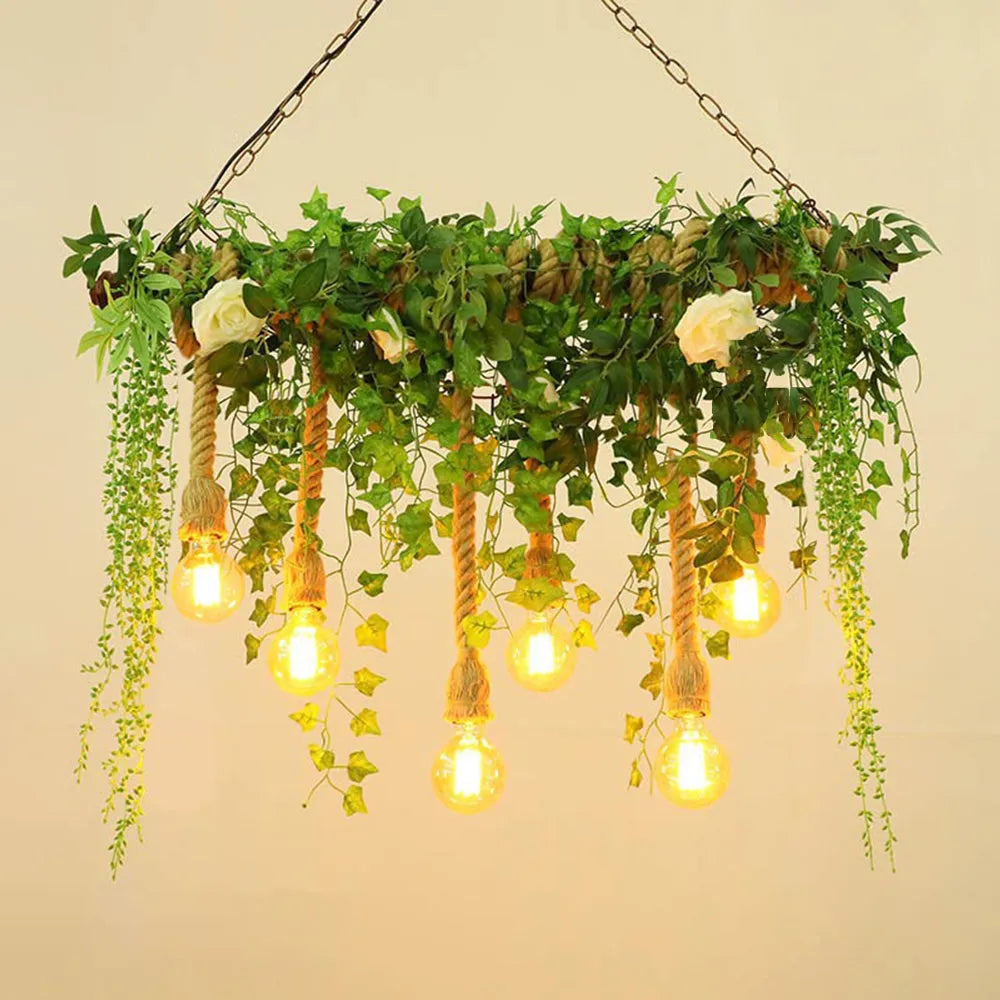 Ritta Pendelleuchte Natur Grün Wohn/Schlaf/Esszimmer