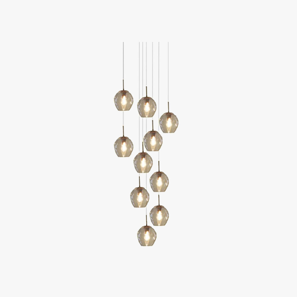 Valentina Kronleuchter  Bauhaus Gold Wohn/Schlafzimmer 10/12-flammig
