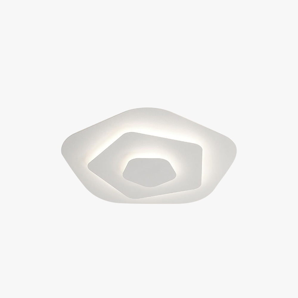 Arisha   Deckenleuchte Modern Rund LED Weiß Wohn/Schlafzimmer D50CM