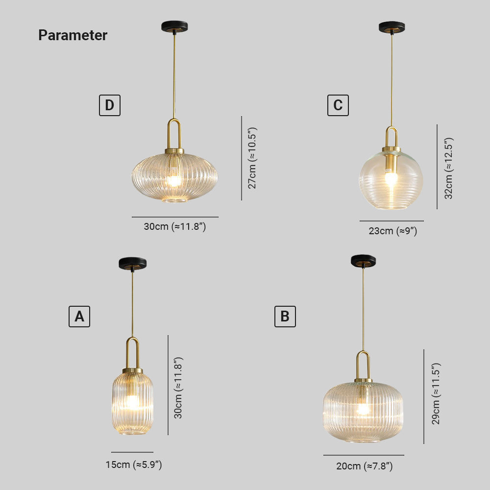 Arisha Modern LED Pendelleuchte Klar Wohn/Schlaf/Esszimmer Metall&Glas