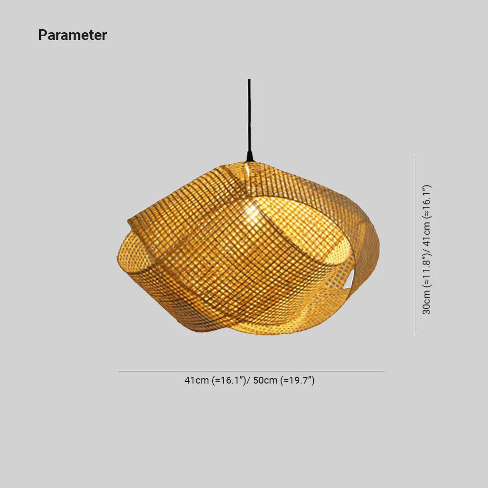 Ritta Pendelleuchte  Rattan Arbeitszimmer/Schlafzimmer  Design LED