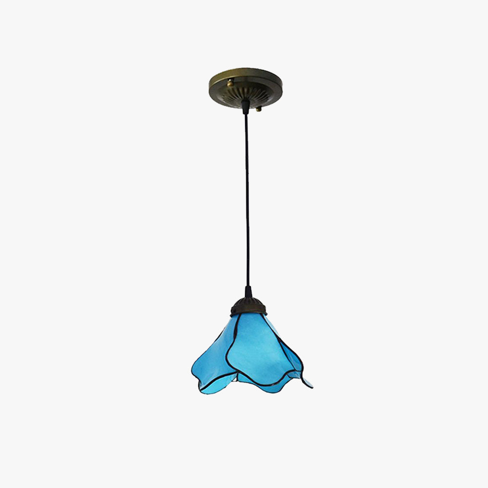Arisha Modern LED Pendelleuchte Blume Wohnzimmer Schlafzimmer, 2 Farben, Metall Glas
