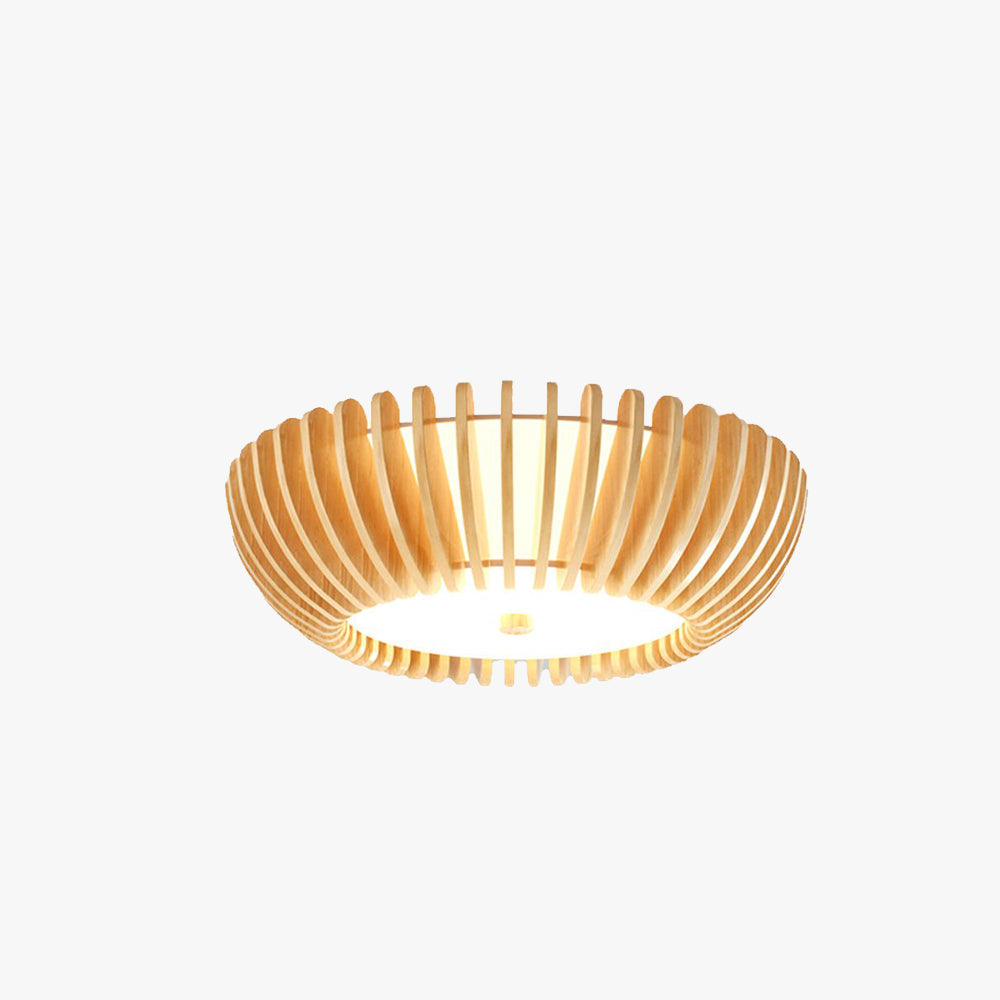 Muto Modern LED Deckenleuchte Schlafzimmer/Wohnzimmer Innen Holz Acryl