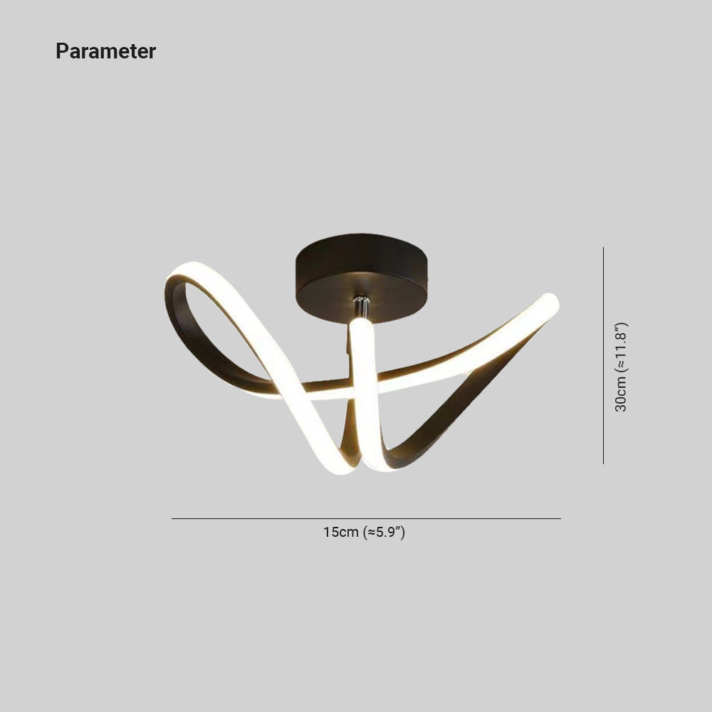 Arisha Design LED Deckenleuchte Schwarz/Gold Esszimmer/Wohnzimmer