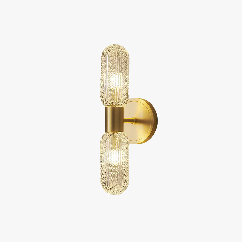 Valentina Luxus Kugel LED Wandleuchte Gold Schlafzimmer Metall Glas 2 Leuchten