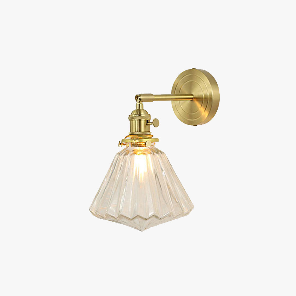 Valentina Luxus Globe/Blumen LED Wandleuchte Gold Bade/Schlafzimmer Metall Glas