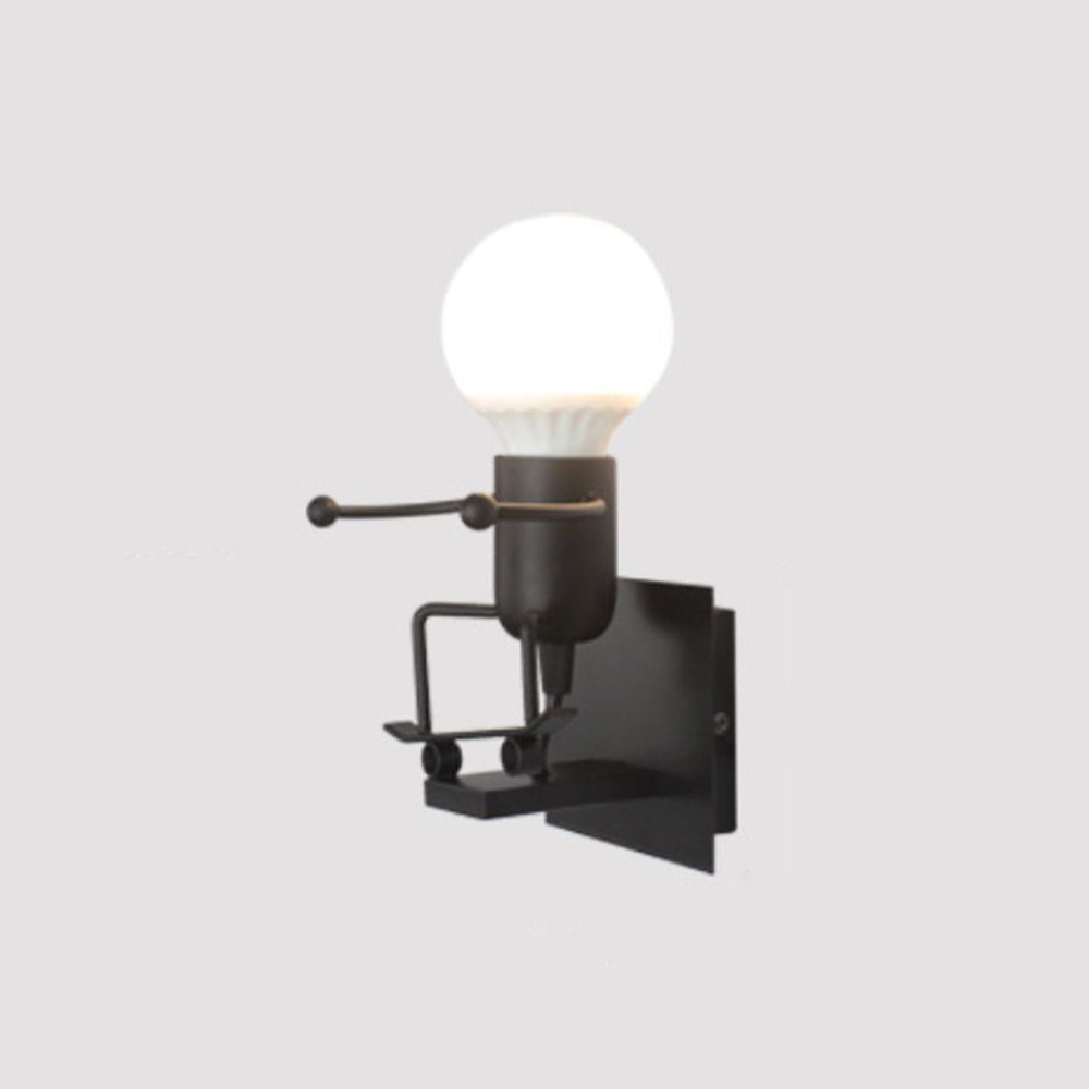 Arisha Modern LED Wandleuchte Weiß/Schwarz Bade/Wohnzimmer Metall