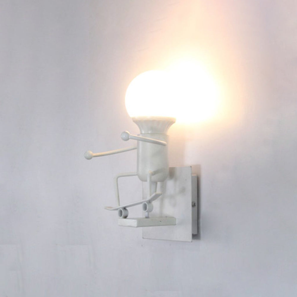 Arisha Modern LED Wandleuchte Weiß/Schwarz Bade/Wohnzimmer Metall