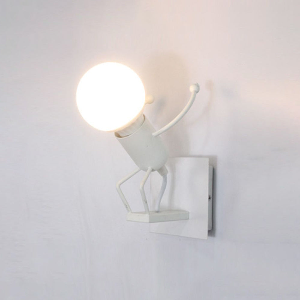 Arisha Modern LED Wandleuchte Weiß/Schwarz Bade/Wohnzimmer Metall