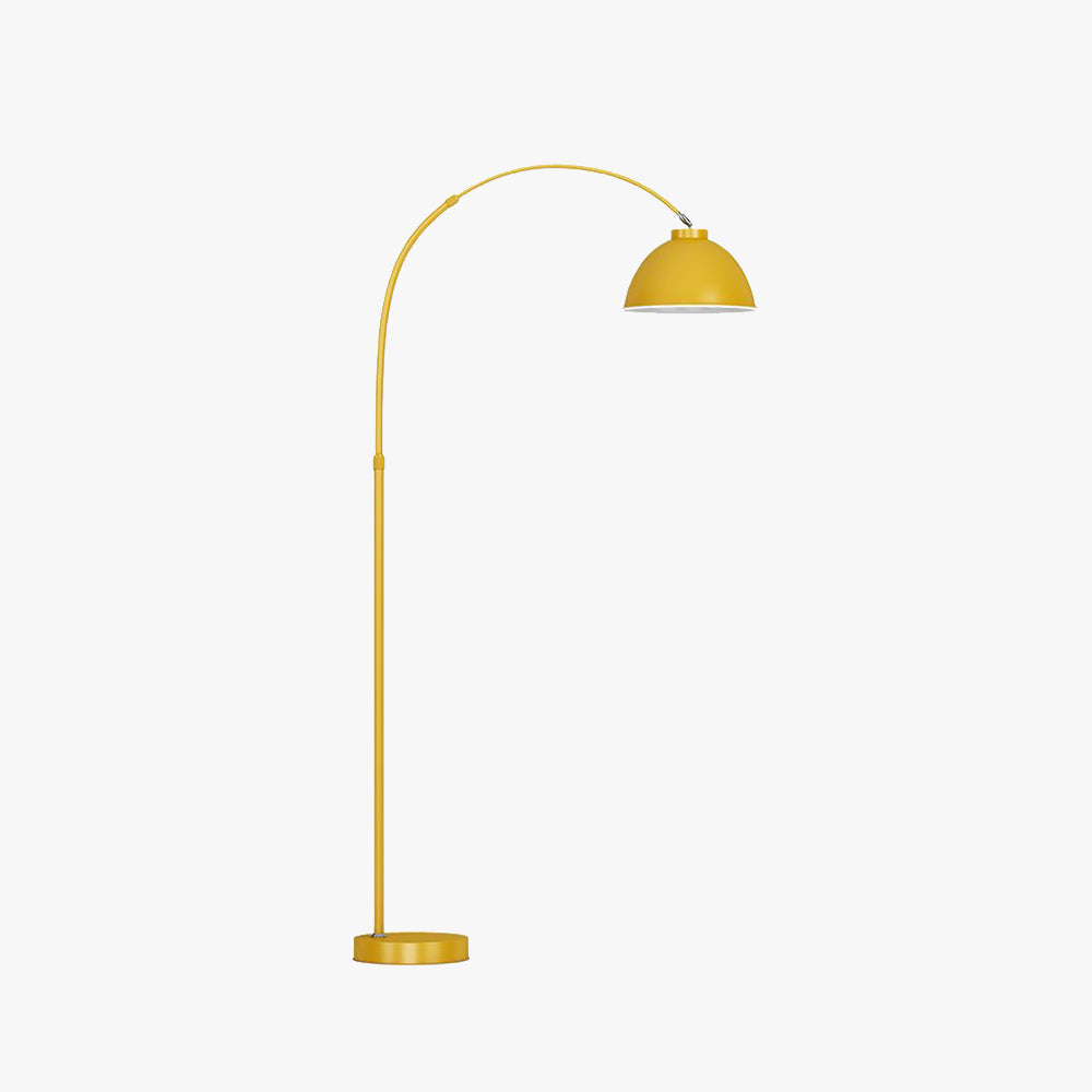 Aria Stehlampe Modern Schale LED  Schwarz/Rotwein/Gelb Wohnzimmer