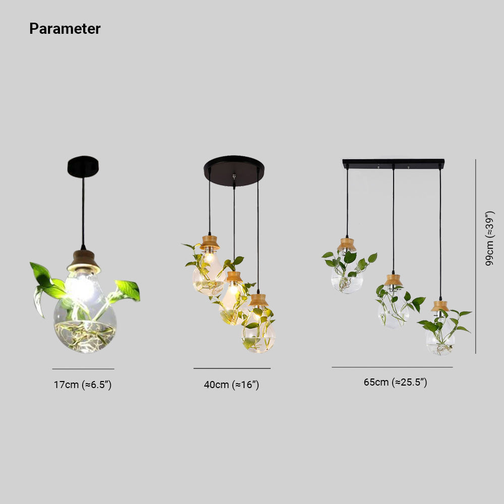 Ritta Pendelleuchte Pflanzentopf-Cluster, 2 Farben/Shape, 1/3-flammig