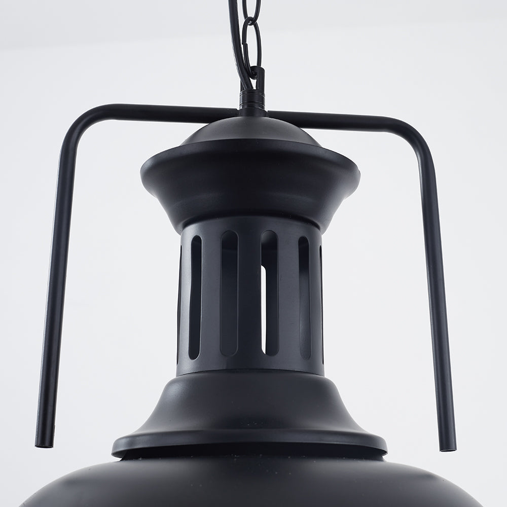 Silva Vintage LED Pendelleuchte Schwarz/Rost Esszimmmer Metall