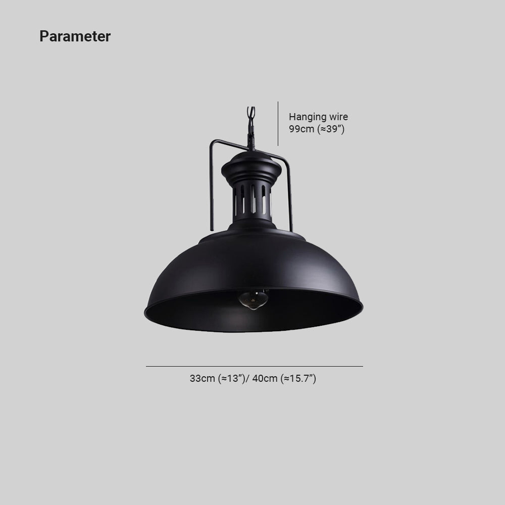 Silva Vintage LED Pendelleuchte Schwarz/Rost Esszimmmer Metall