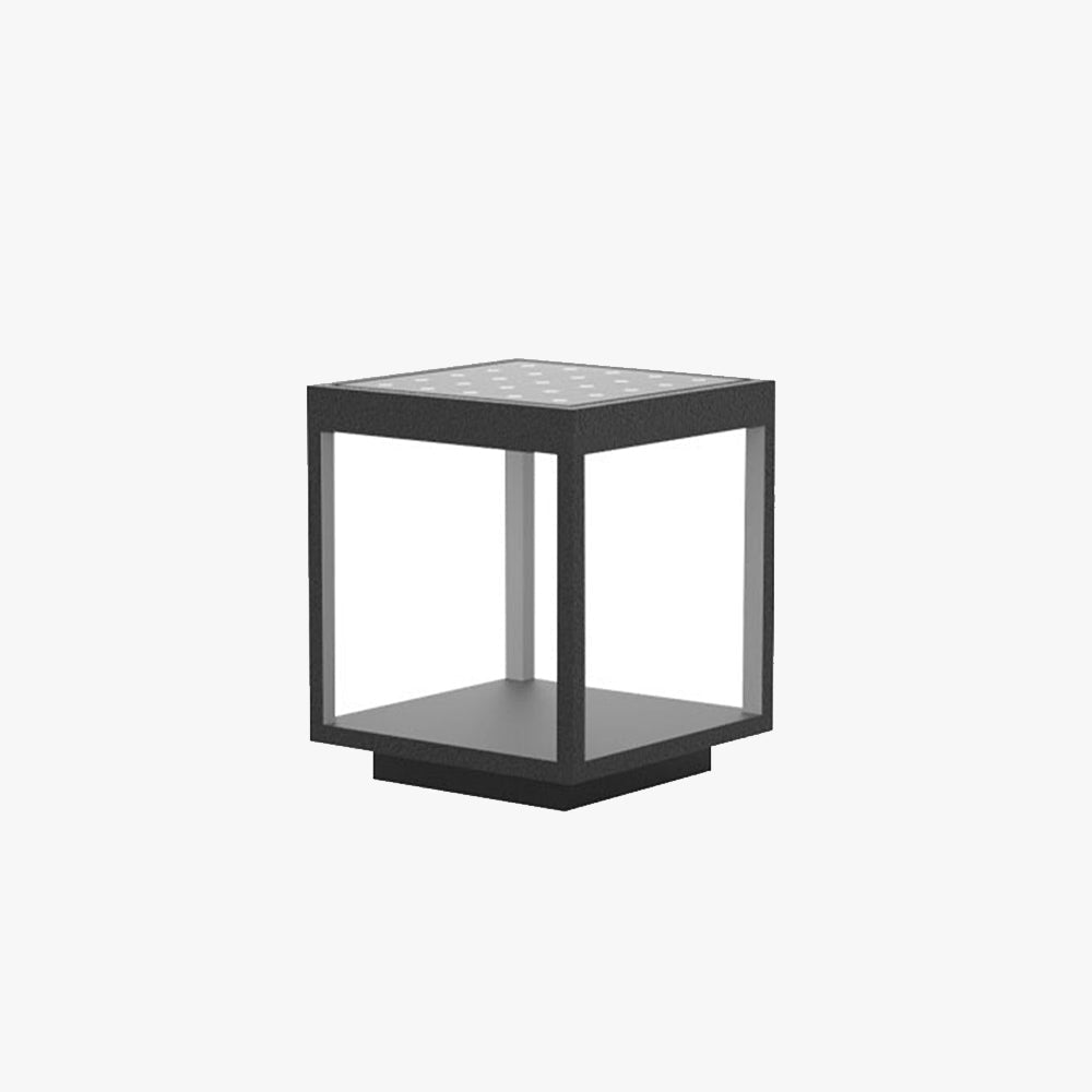 Ray Minimalistische LED Außensokelleuchte Schwarz Garten Metall