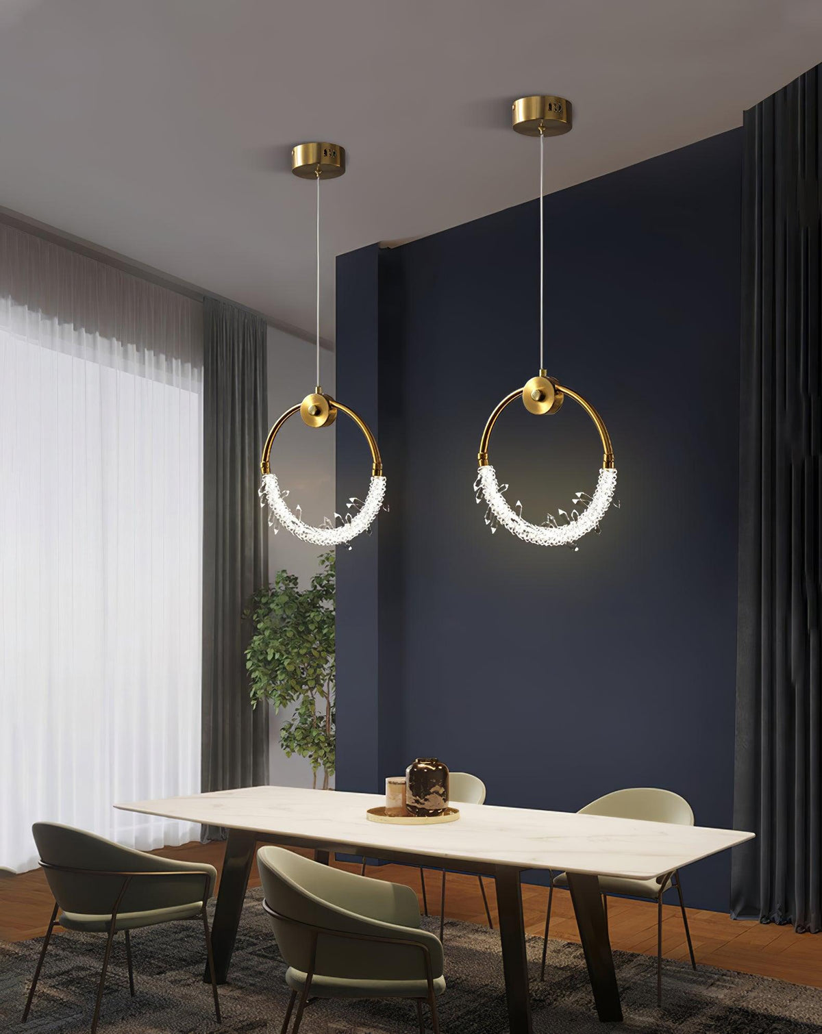 Lustre Elegante Kristall-Pendelleuchte