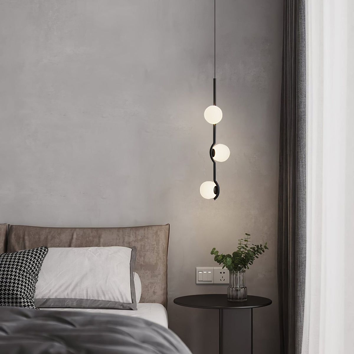 Bora Minimalistische Pendelleuchte aus Glas