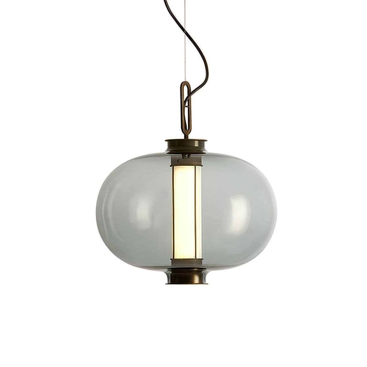 Uphaos zeitgenössische minimalistische Pendelleuchte aus Glas für das Familienleben