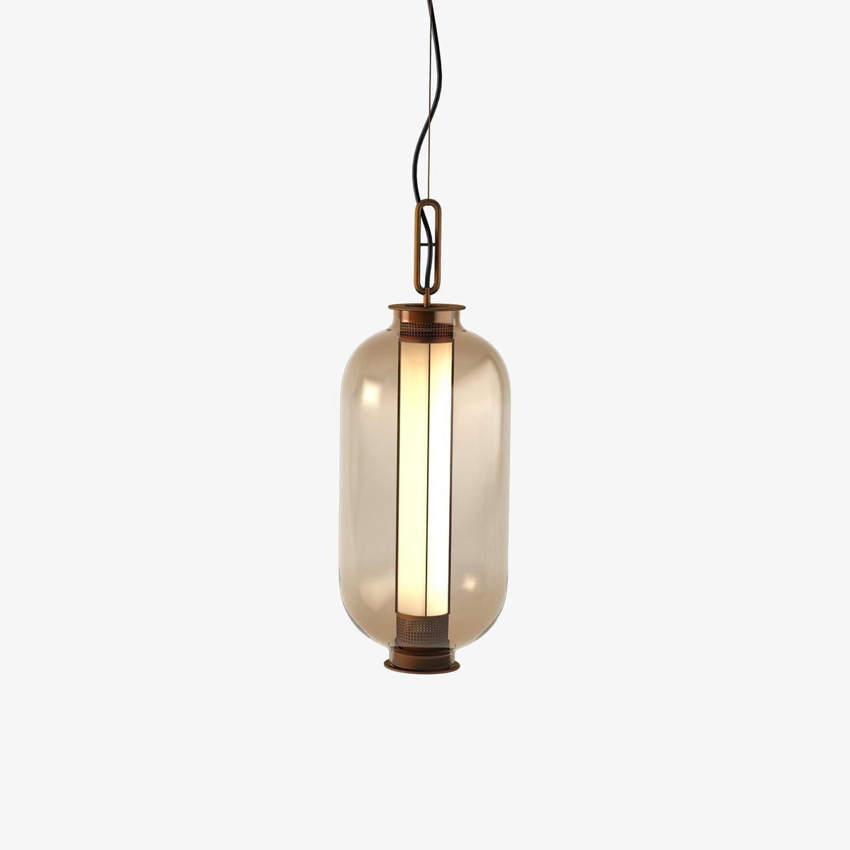 Uphaos zeitgenössische minimalistische Pendelleuchte aus Glas für das Familienleben