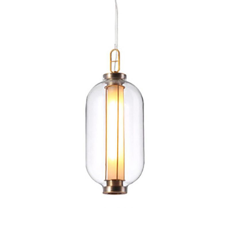 Uphaos zeitgenössische minimalistische Pendelleuchte aus Glas für das Familienleben