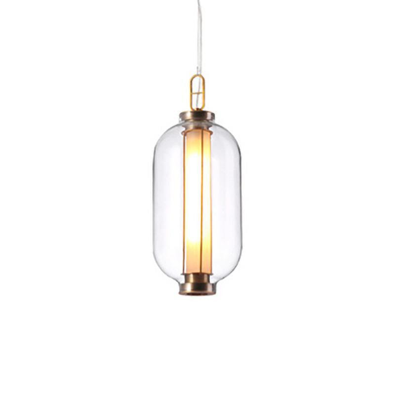 Uphaos zeitgenössische minimalistische Pendelleuchte aus Glas für das Familienleben