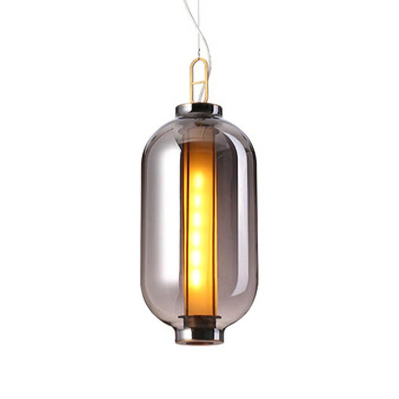 Uphaos zeitgenössische minimalistische Pendelleuchte aus Glas für das Familienleben