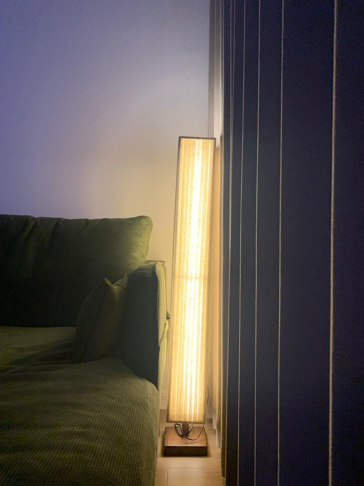 Vesolyre Japandi Stoff-Stehleuchte Beige