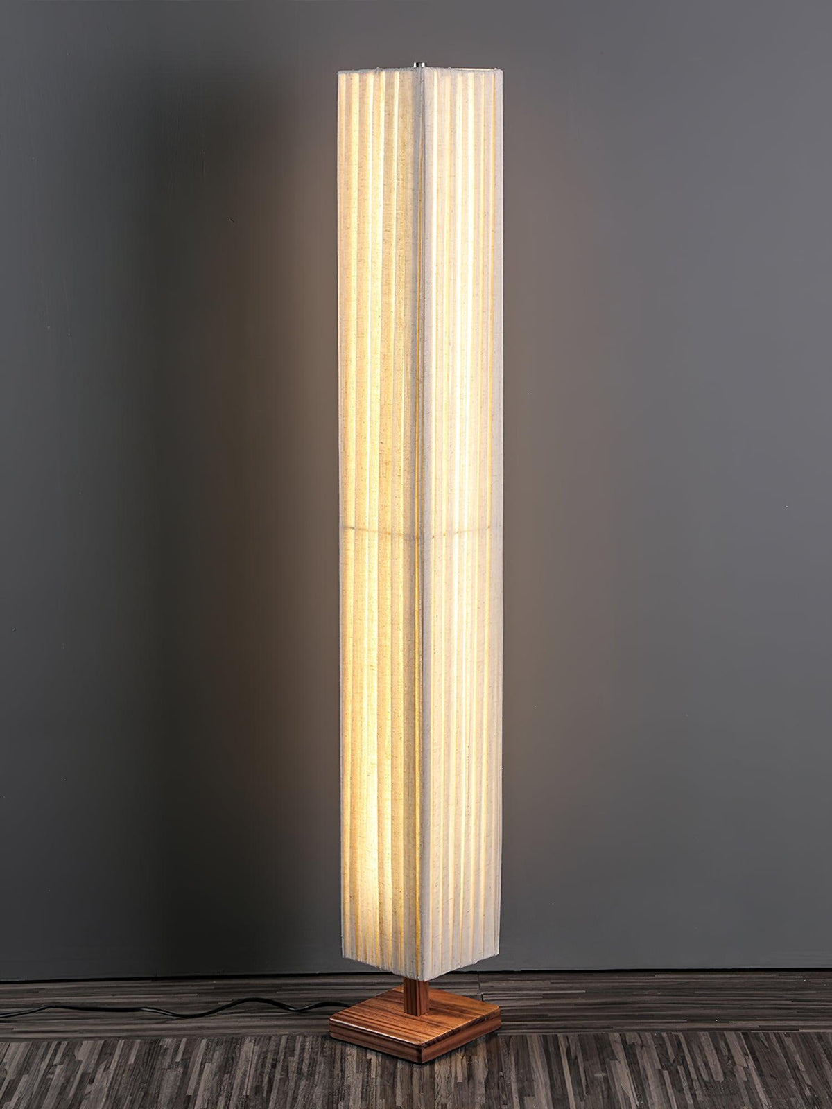 Vesolyre Japandi Stoff-Stehleuchte Beige