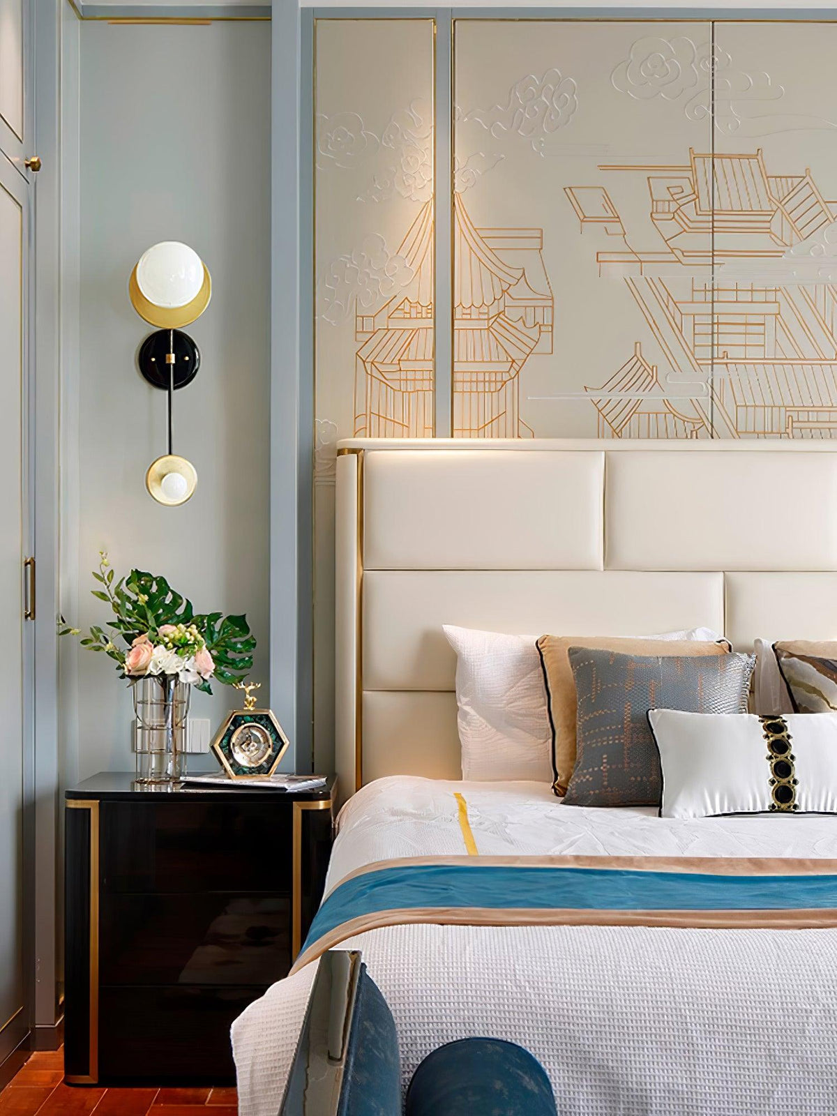 Balance Premium Elegance Skala Marmor Wandleuchte