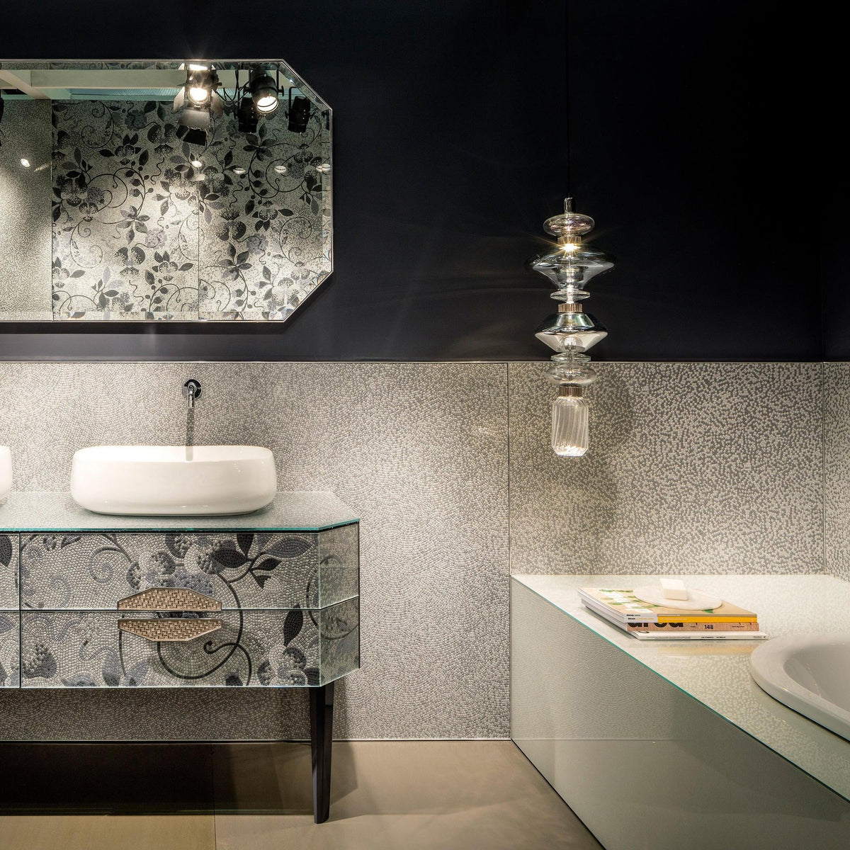 Veliora Pendelleuchte aus Glas luxuriös für Wohnzimmer | Cielum
