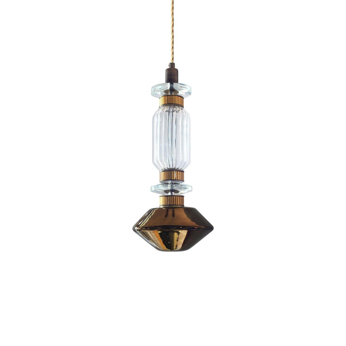 Veliora Pendelleuchte aus Glas luxuriös für Wohnzimmer | Cielum