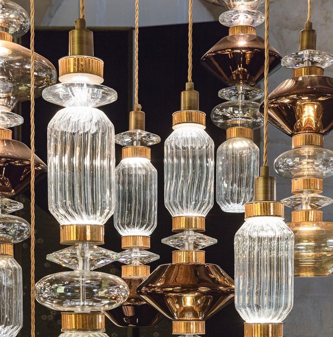 Veliora Pendelleuchte aus Glas luxuriös für Wohnzimmer | Cielum