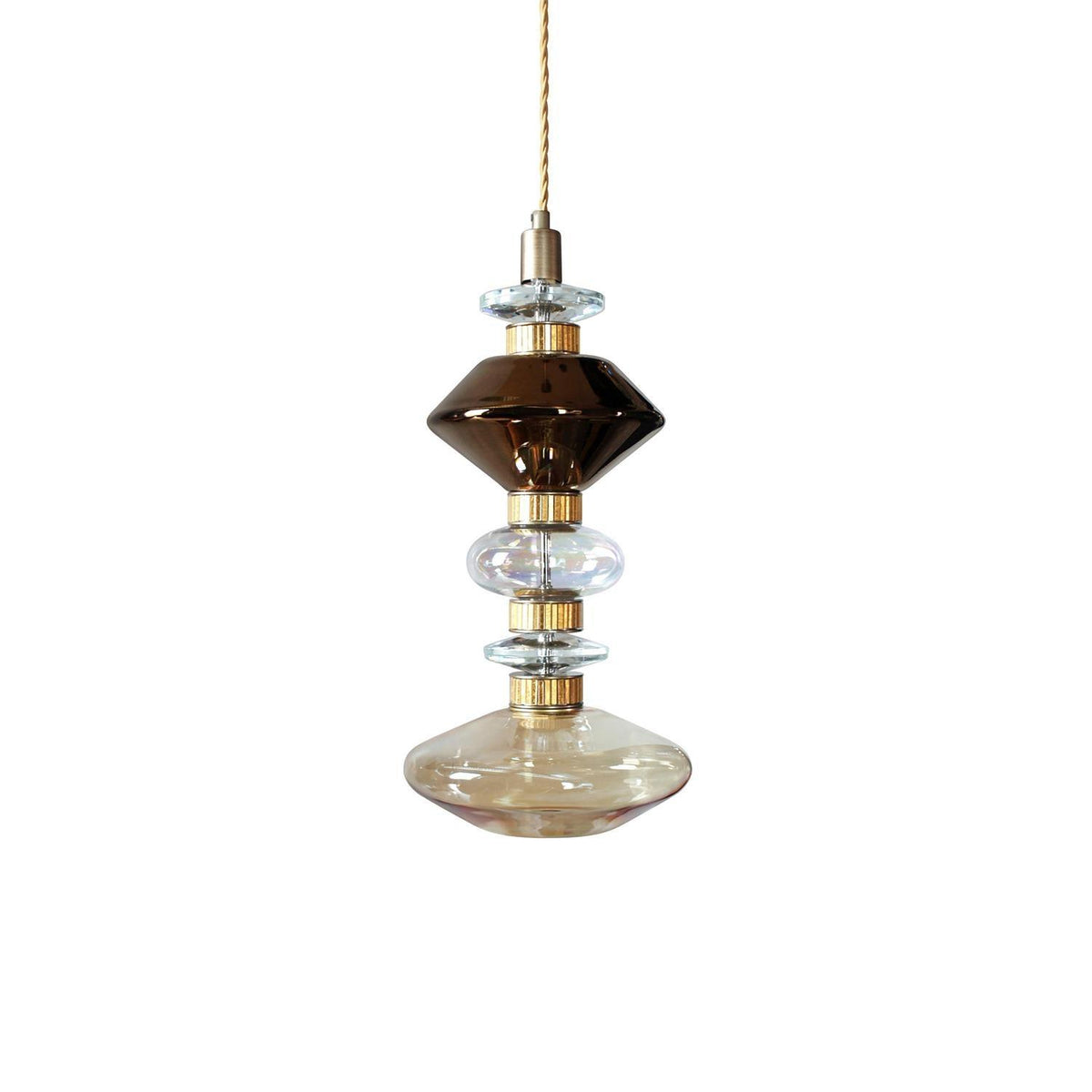 Veliora Pendelleuchte aus Glas luxuriös für Wohnzimmer | Cielum