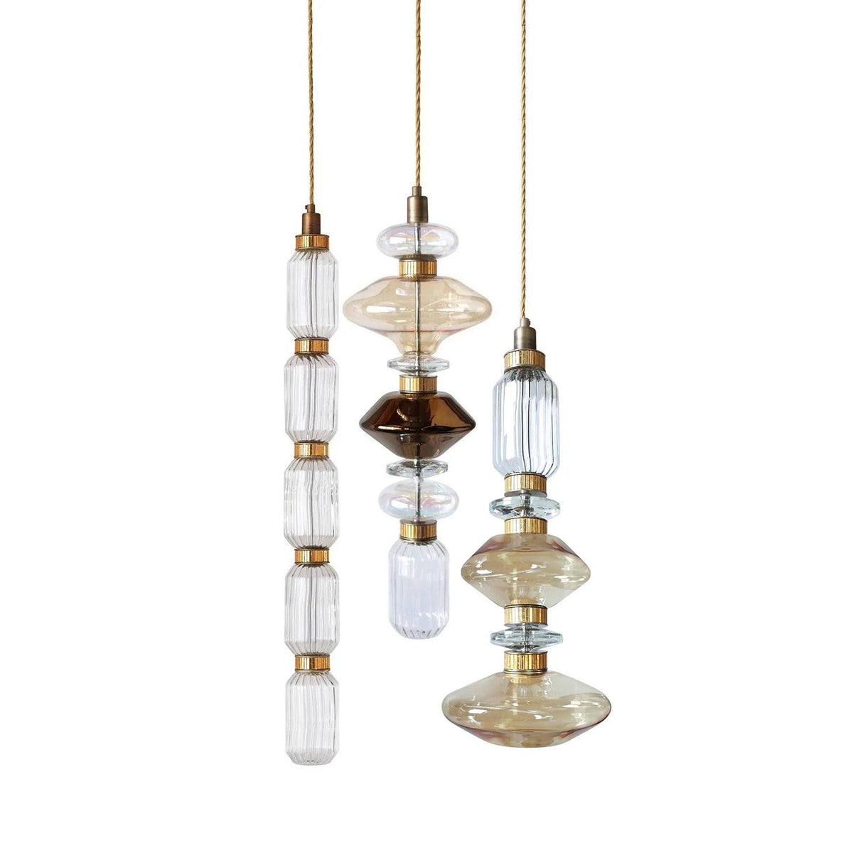 Veliora Pendelleuchte aus Glas luxuriös für Wohnzimmer | Cielum