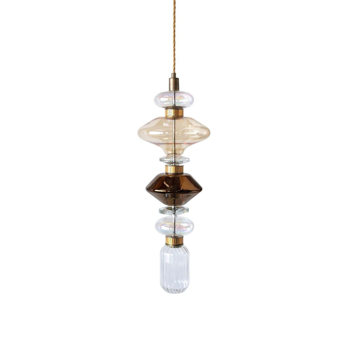 Veliora Pendelleuchte aus Glas luxuriös für Wohnzimmer | Cielum