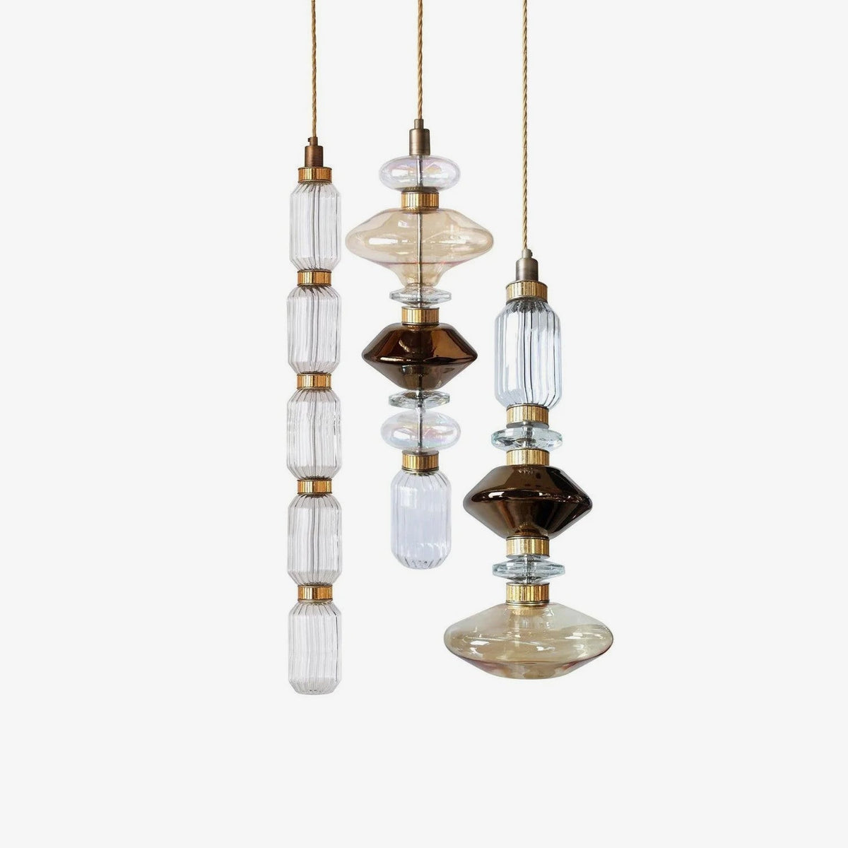 Veliora Pendelleuchte aus Glas luxuriös für Wohnzimmer | Cielum