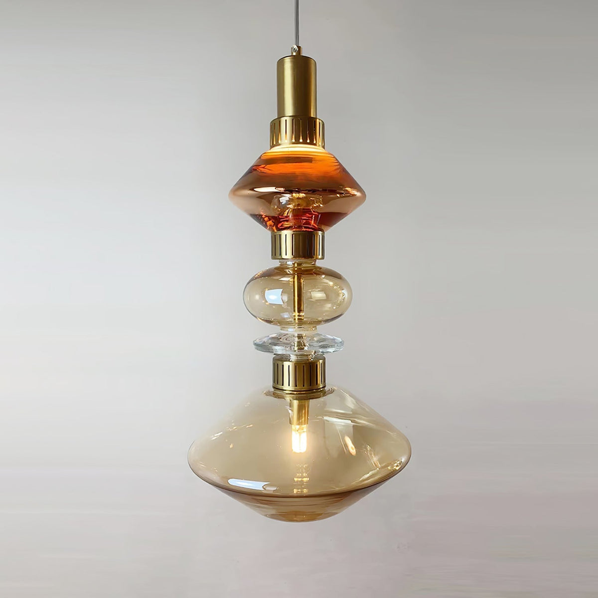 Veliora Pendelleuchte aus Glas luxuriös für Wohnzimmer | Cielum
