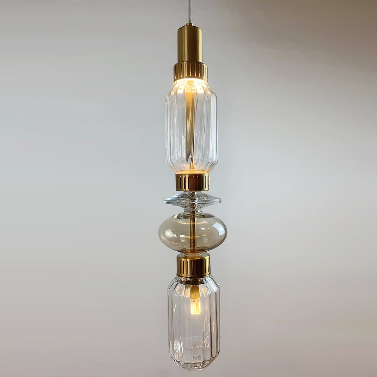 Veliora Pendelleuchte aus Glas luxuriös für Wohnzimmer | Cielum