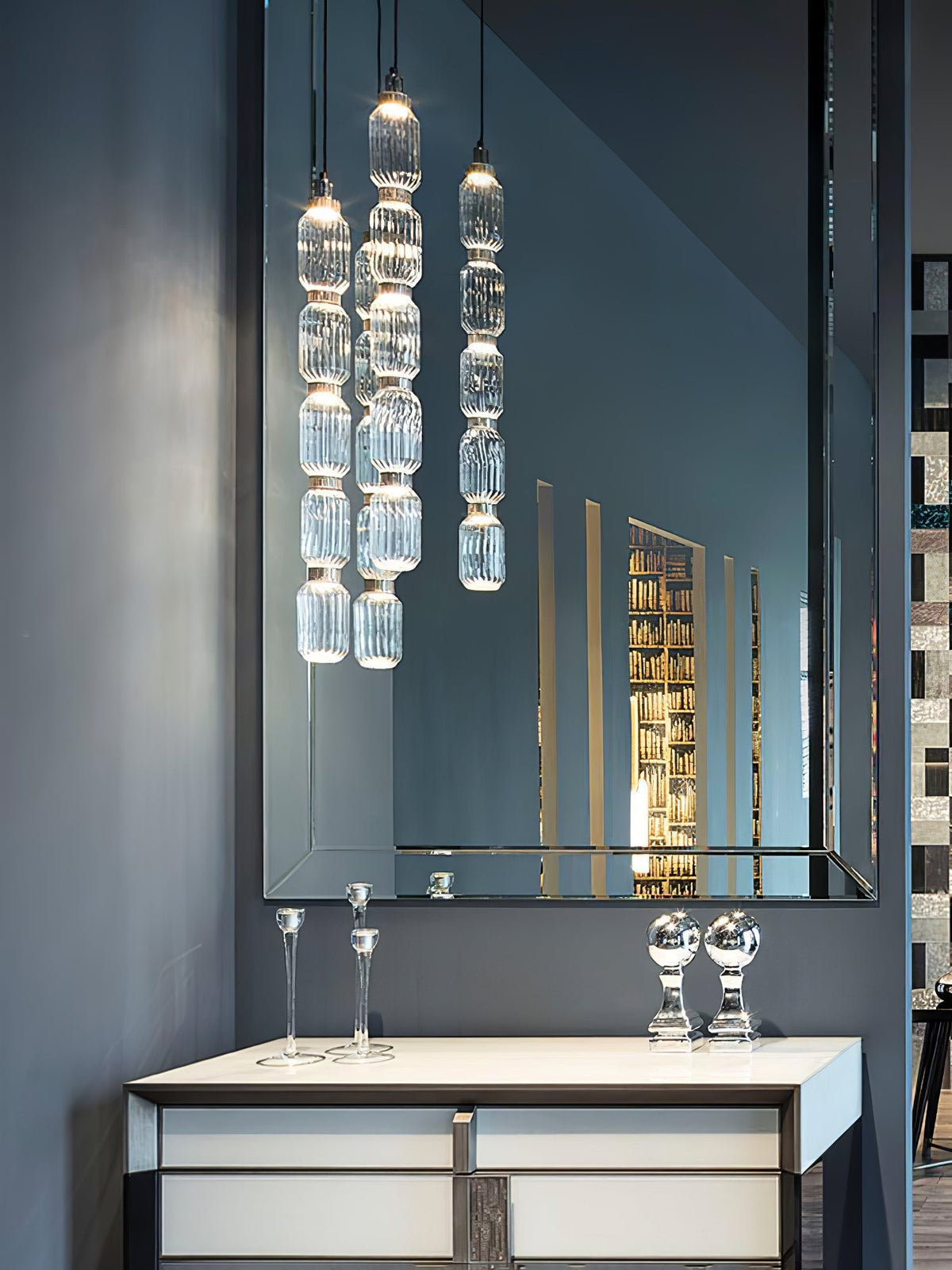 Veliora Pendelleuchte aus Glas luxuriös für Wohnzimmer | Cielum