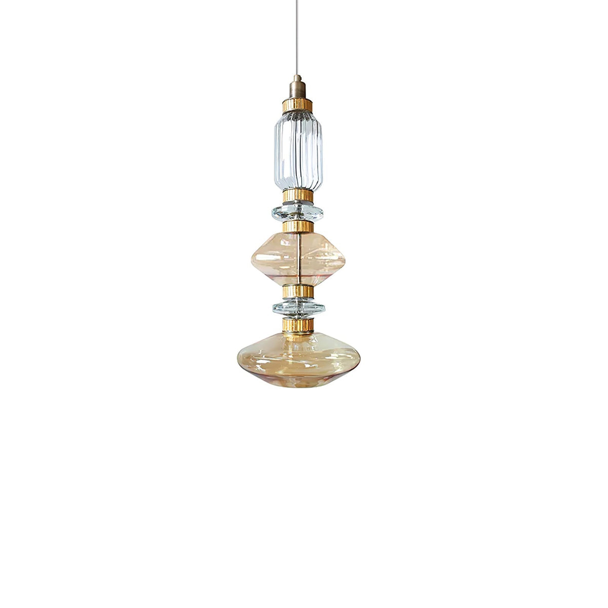 Veliora Pendelleuchte aus Glas luxuriös für Wohnzimmer | Cielum