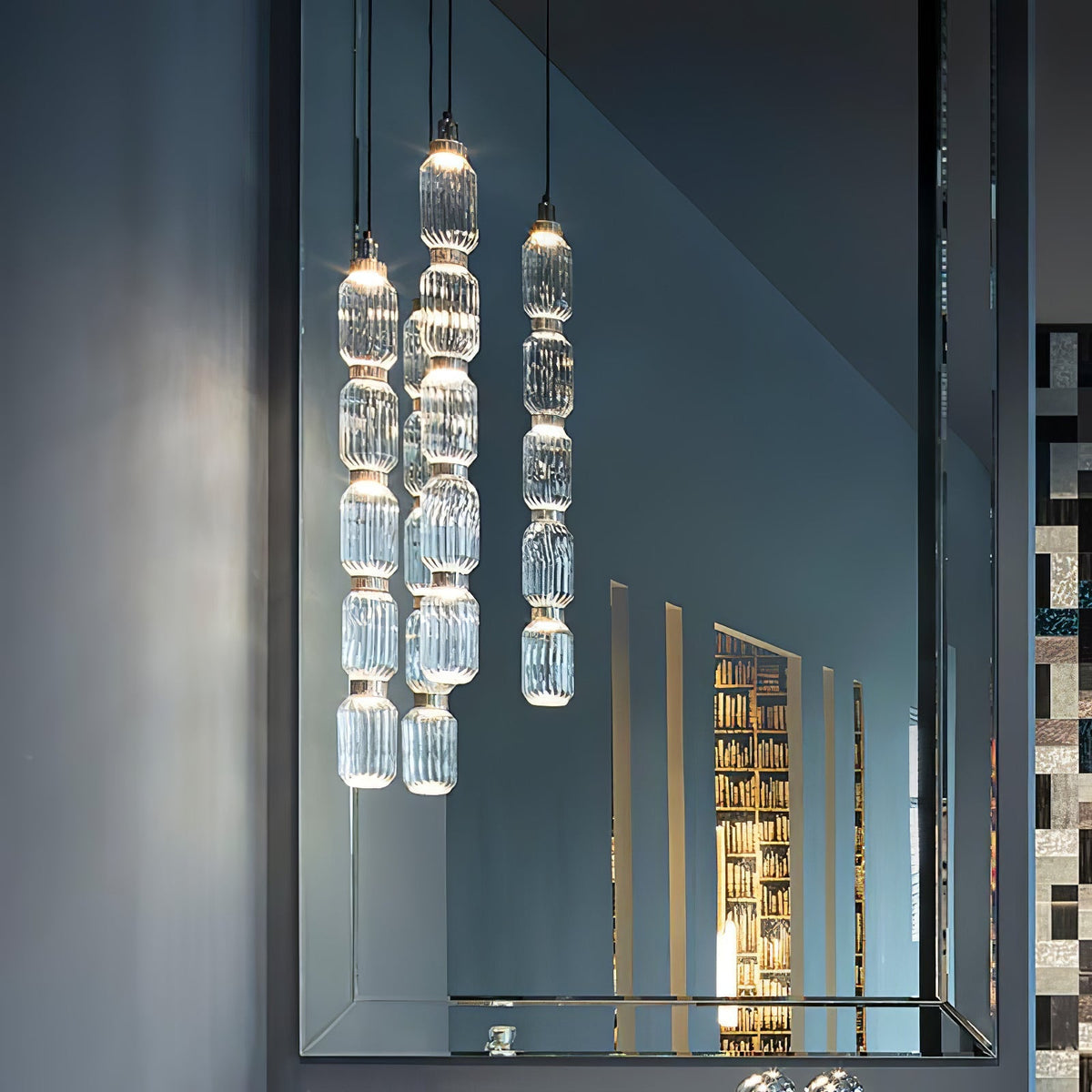 Veliora Pendelleuchte aus Glas luxuriös für Wohnzimmer | Cielum