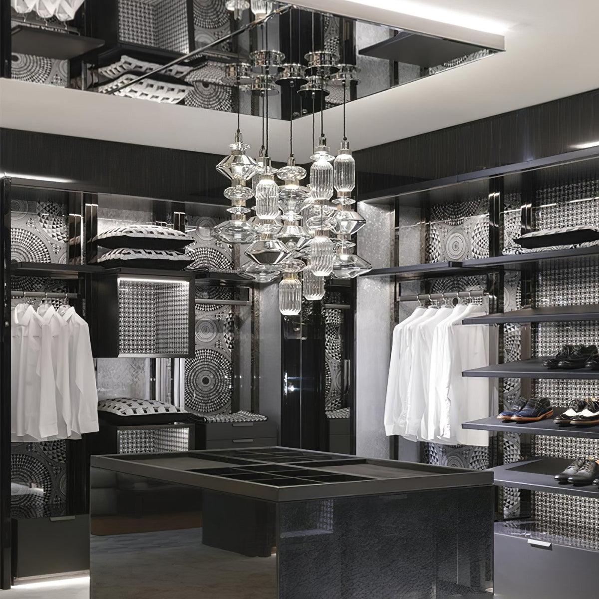 Veliora Pendelleuchte aus Glas luxuriös für Wohnzimmer | Cielum