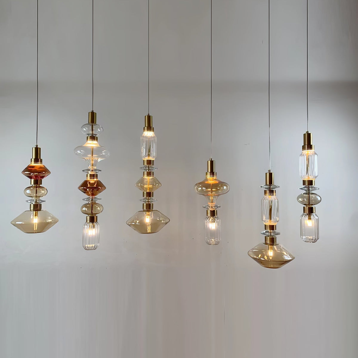 Veliora Pendelleuchte aus Glas luxuriös für Wohnzimmer | Cielum