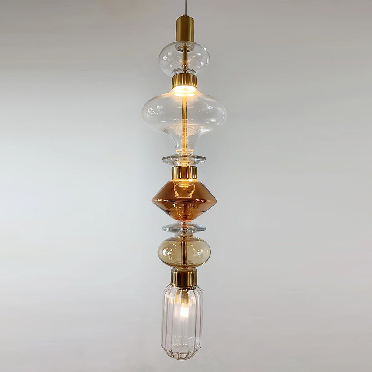 Veliora Pendelleuchte aus Glas luxuriös für Wohnzimmer | Cielum