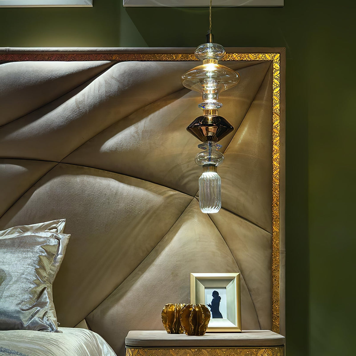 Veliora Pendelleuchte aus Glas luxuriös für Wohnzimmer | Cielum