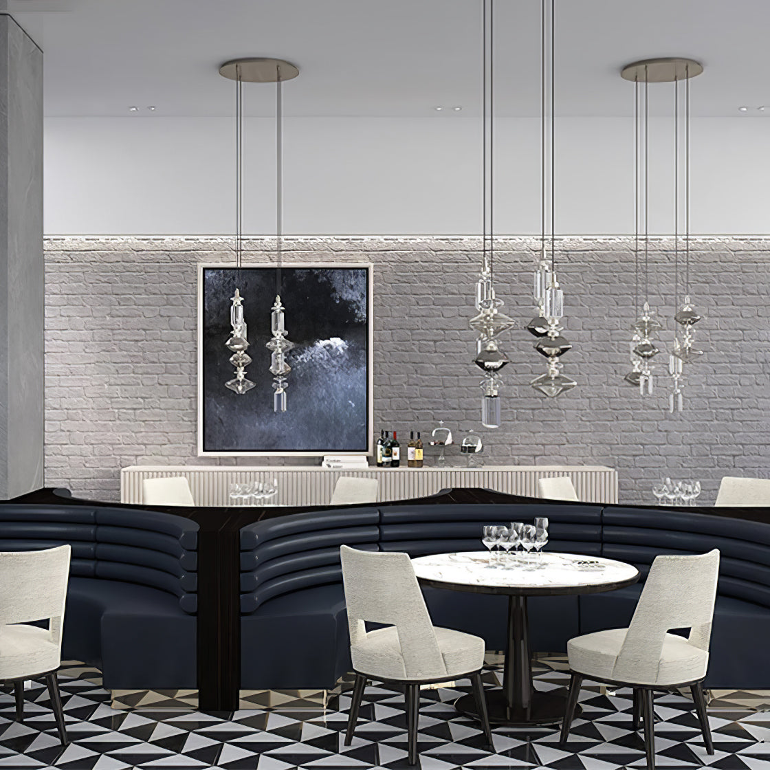 Veliora Pendelleuchte aus Glas luxuriös für Wohnzimmer | Cielum
