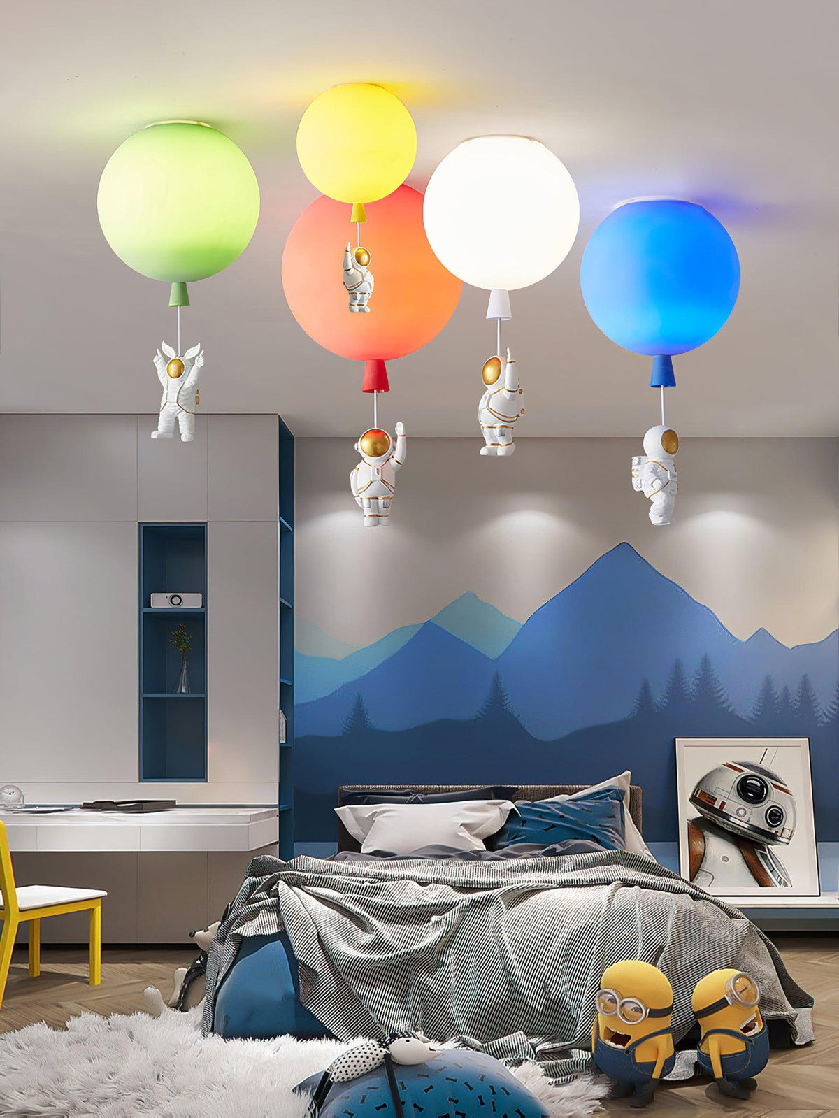 Noraria Einzigartige Glänzende Balloon-Deckenleuchte