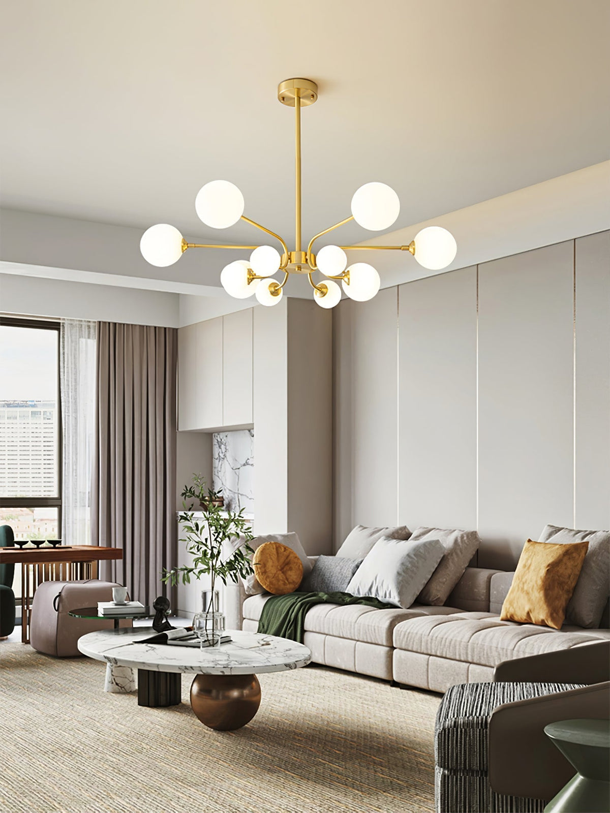 Wace Kronleuchter Kugelarm modern